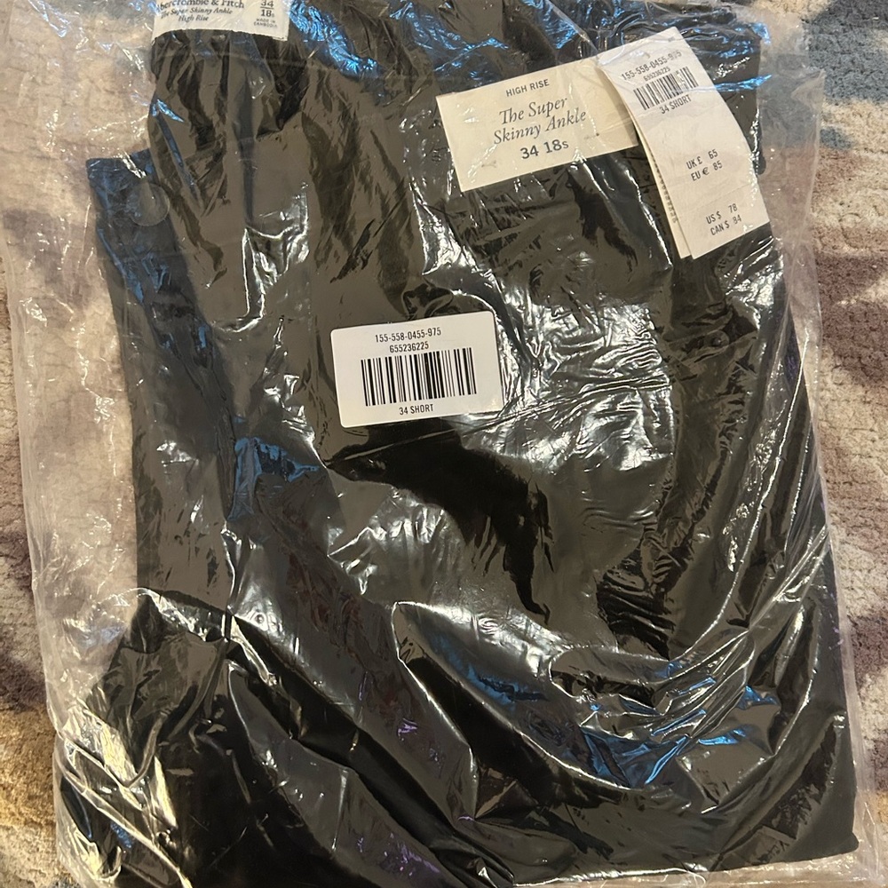 Abercrombie & Fitch High Rise Black Jeans